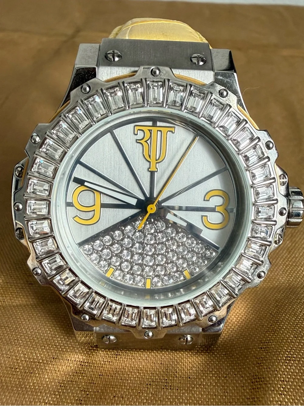 JACKSON Silver and Gold Crystal-Accented Men's Watch
